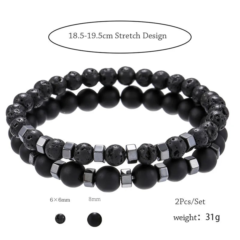 Pulseira magnética de couro PU multiestilo com duas camadas para homens, negócios maduros, dê aos homens o melhor presente para homens