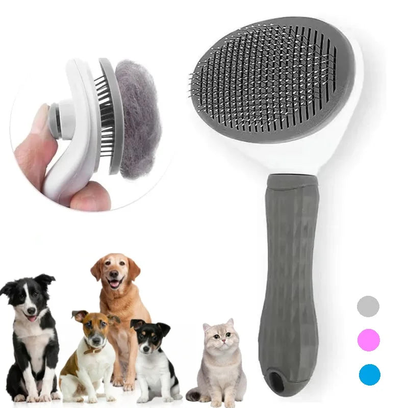 Escova para gatos, pente para remoção de pelos de animais de estimação, escovas de limpeza, pentes para cães, acessórios para gatos